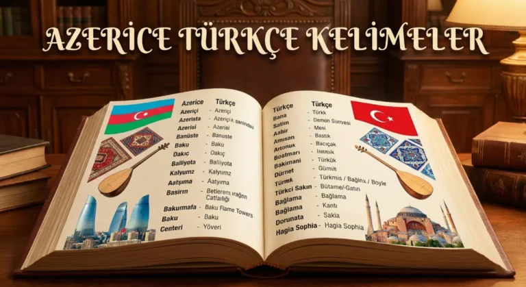 komik Azerice Türkçe Kelimeler